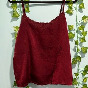 Maroon Hollister tank top